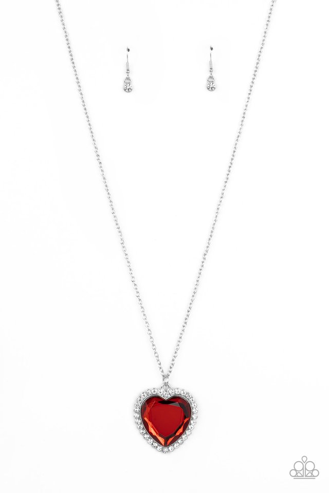 Prismatically Twitterpated - Red - Paparazzi Necklace Image