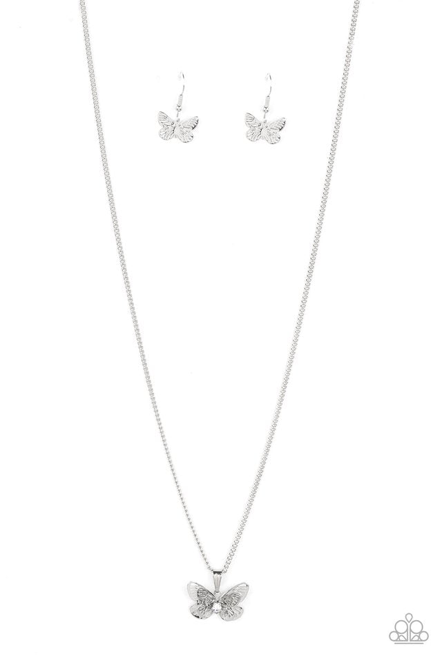 High-Flying Fashion - White - Paparazzi Necklace Image