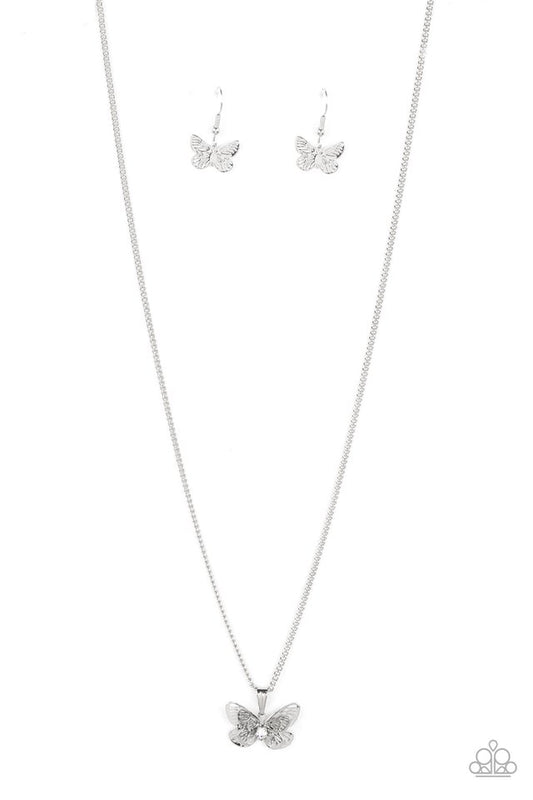 High-Flying Fashion - White - Paparazzi Necklace Image