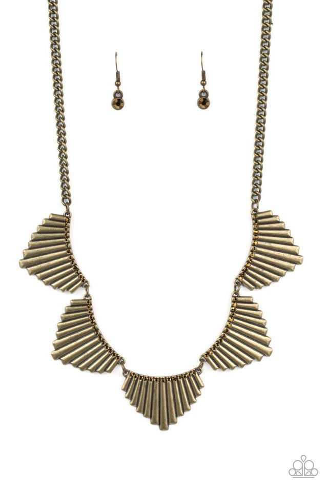 MANE Street - Brass - Paparazzi Necklace Image