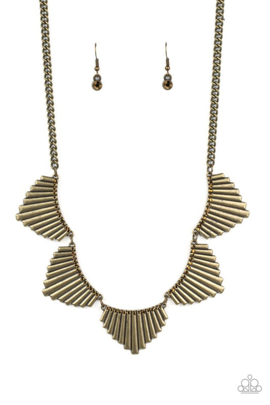 MANE Street - Brass - Paparazzi Necklace Image