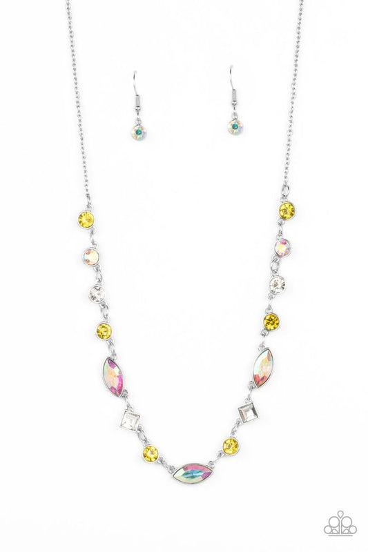 Irresistible HEIR-idescence - Yellow - Paparazzi Necklace Image