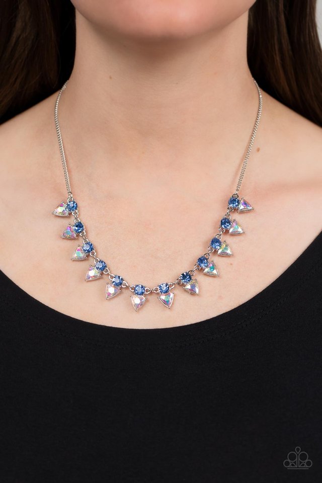 Razor-Sharp Refinement - Blue - Paparazzi Necklace Image