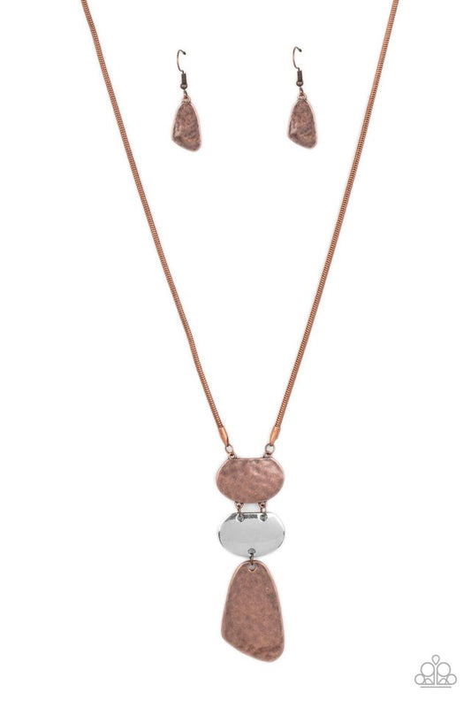 Riverside Respite - Copper - Paparazzi Necklace Image
