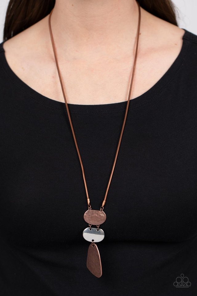 Riverside Respite - Copper - Paparazzi Necklace Image