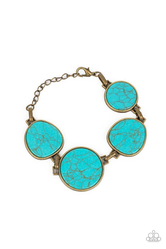 Flat Out Frontier - Brass - Paparazzi Bracelet Image