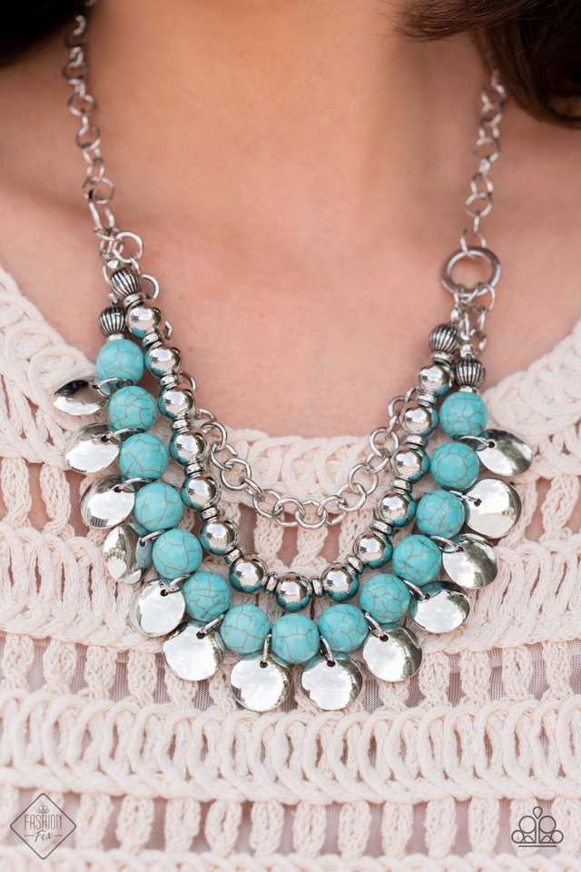 Leave Her Wild - Blue - Paparazzi Necklace Image