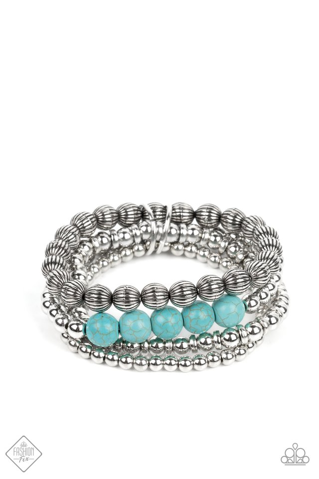 Wildland Wanderer - Blue - Paparazzi Bracelet Image
