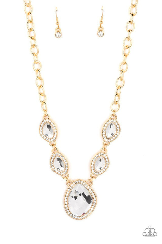 The Upper Echelon - Gold - Paparazzi Necklace Image