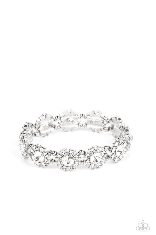 Premium Perennial - White - Paparazzi Bracelet Image