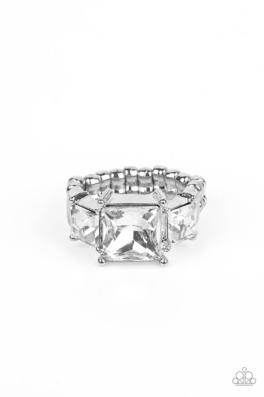 Treasured Twinkle - White - Paparazzi Ring Image