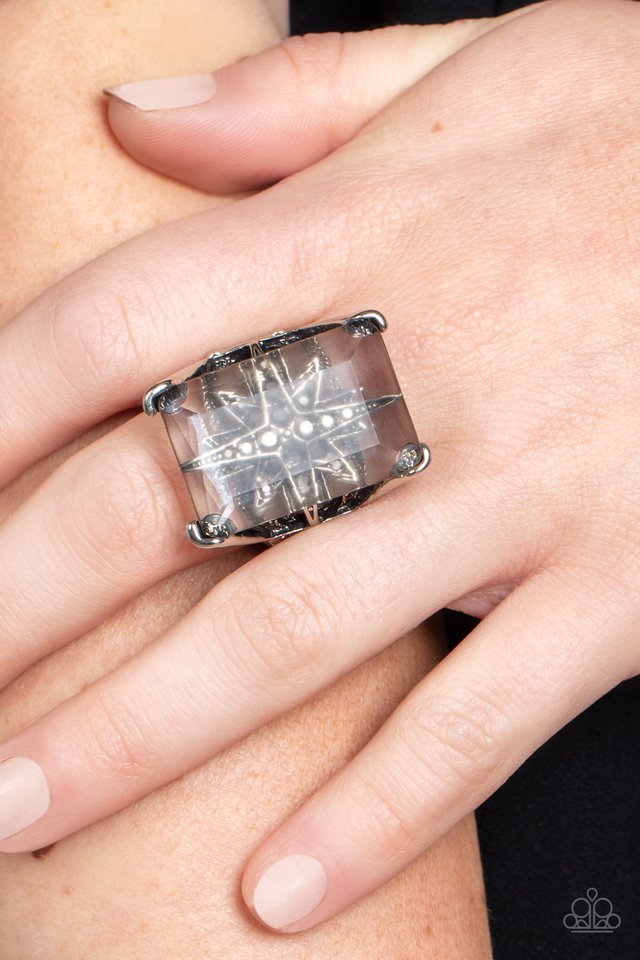 Starry Serenity - Silver - Paparazzi Ring Image
