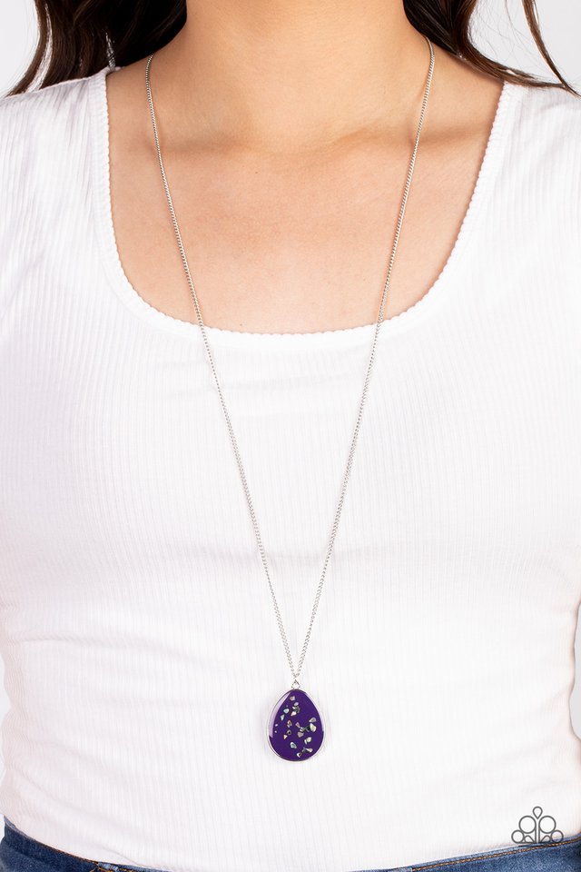 Shimmering Seafloors - Purple - Paparazzi Necklace Image
