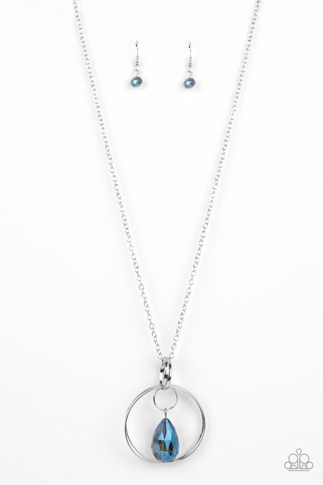 Swinging Shimmer - Blue - Paparazzi Necklace Image