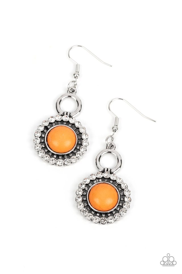 Mojave Mogul - Orange - Paparazzi Earring Image