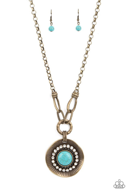 Badlands Treasure Hunt - Brass - Paparazzi Necklace Image