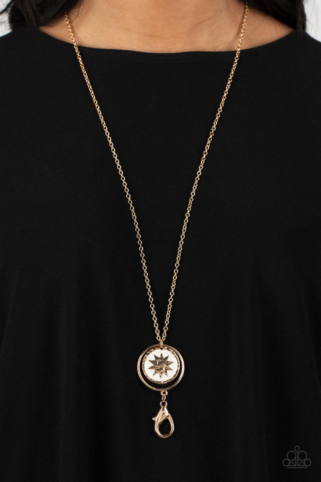 Cretian Crest - Gold - Paparazzi Necklace Image