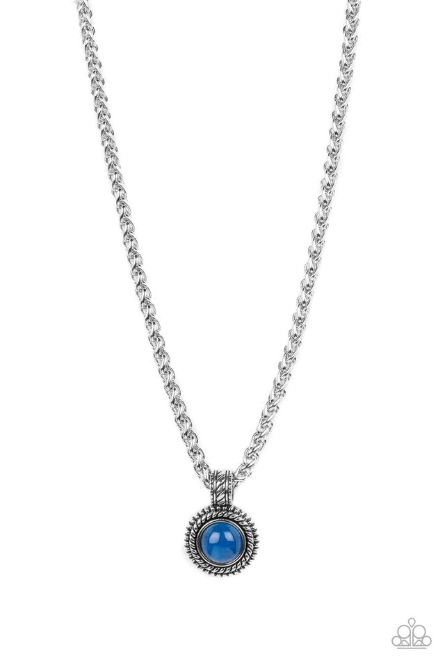 Pendant Dreams - Blue - Paparazzi Necklace Image