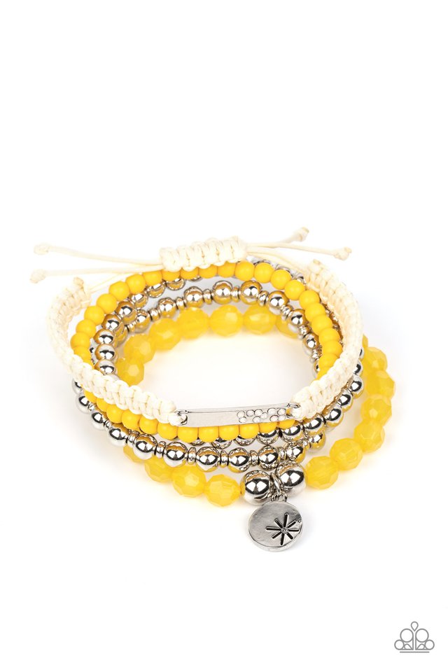 Offshore Outing - Yellow - Paparazzi Bracelet Image