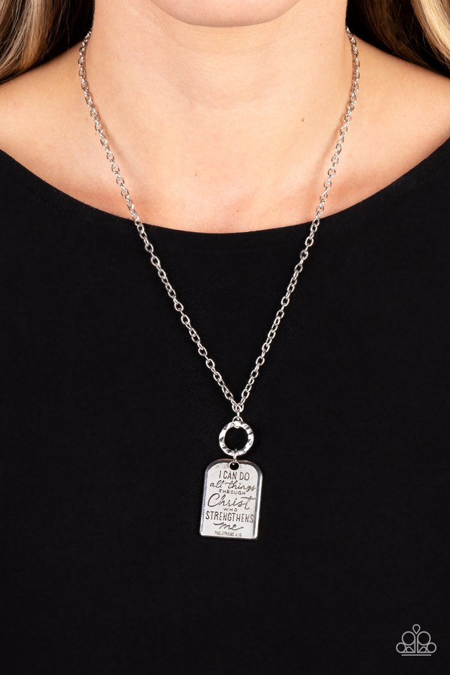Persevering Philippians - Silver - Paparazzi Necklace Image