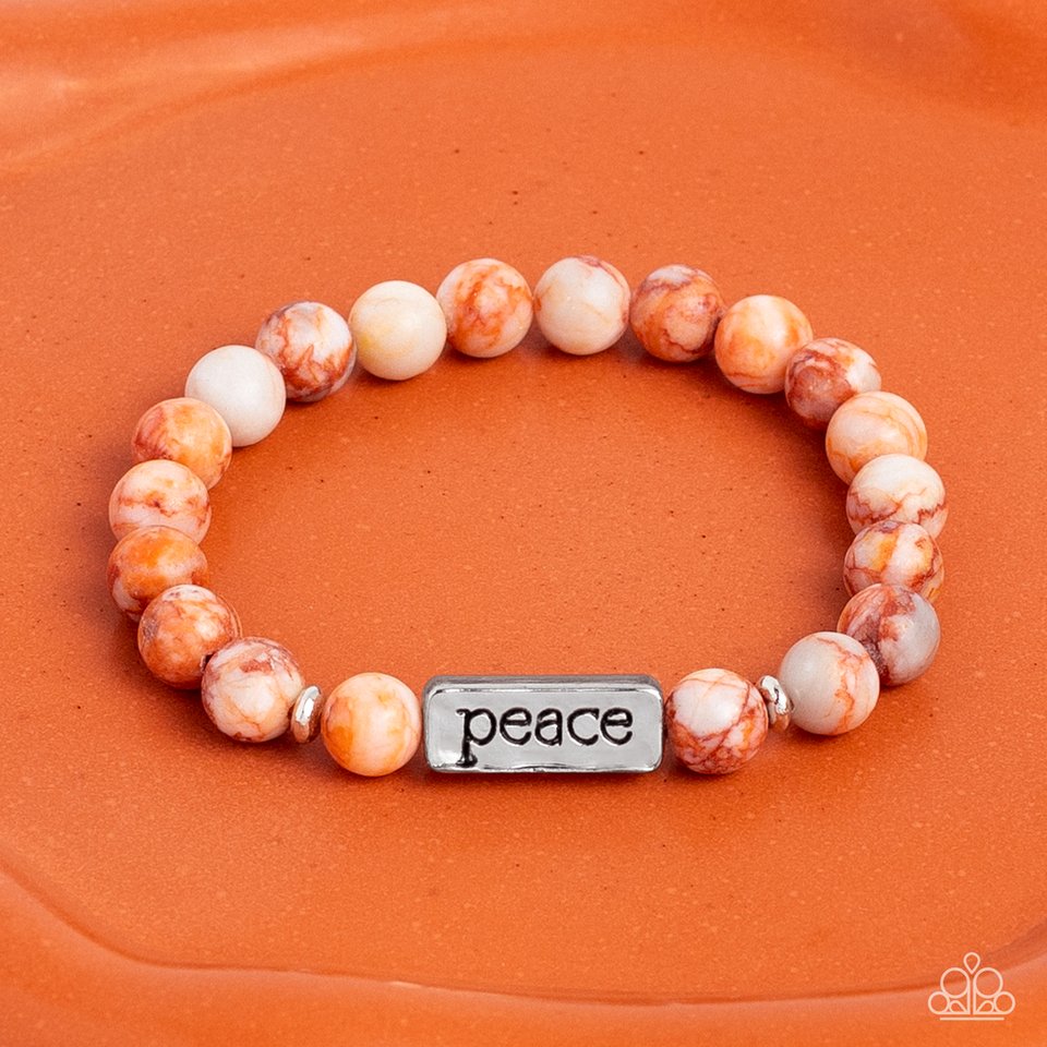 Serene Season - Orange - Paparazzi Bracelet Image