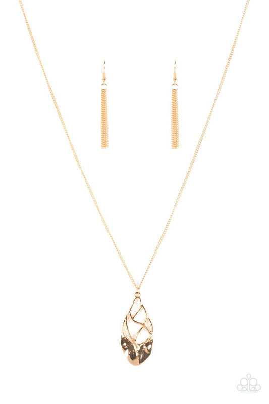 Swank Bank - Gold - Paparazzi Necklace Image