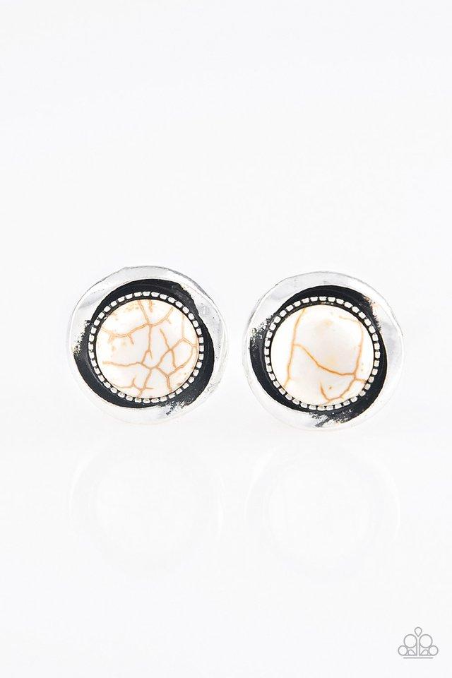 Paparazzi Earring ~ Out Of This Galaxy - White