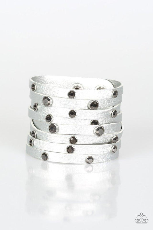 Paparazzi Bracelet ~ Go-Getter Glamorous - Silver