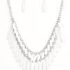 Paparazzi Necklace - Speak Of The DIVA - White
