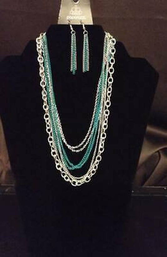 Paparazzi Necklace ~ Intensely Industrial - Green