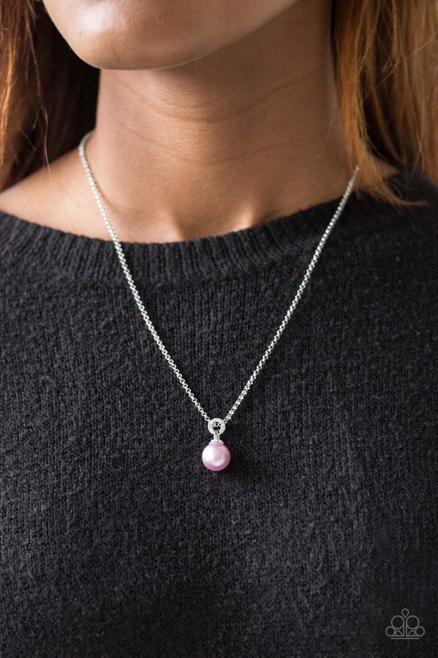 Paparazzi Necklace ~ Glamour Girl - Purple