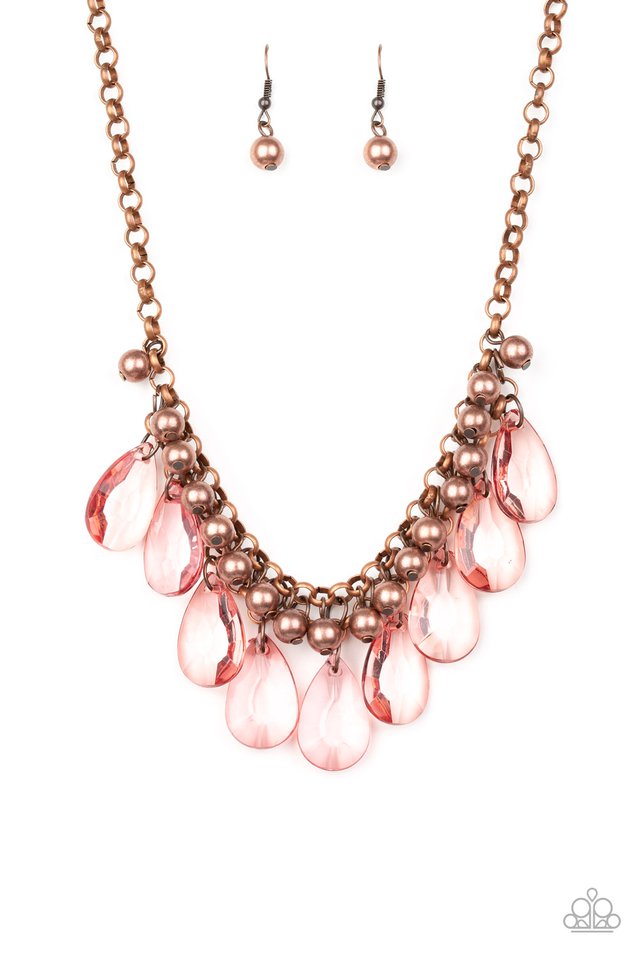 Fashionista Flair - Copper - Paparazzi Necklace Image