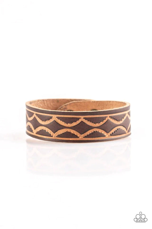 Paparazzi Bracelet ~ Zion Horizon - Brown