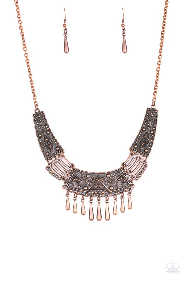 STEER It Up - Copper - Paparazzi Necklace Image