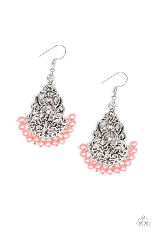 Paparazzi Earring ~ BAROQUE The Bank - Orange