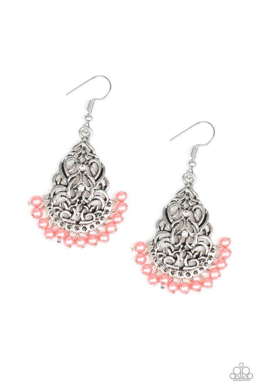 Paparazzi Earring ~ BAROQUE The Bank - Orange