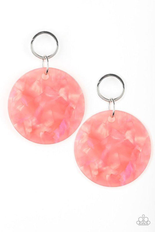 Paparazzi Earring ~ Beach Bliss - Orange