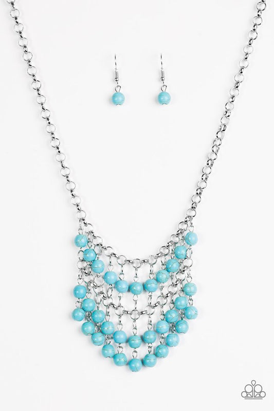 Paparazzi Necklace - Jurassic Park Party - Blue